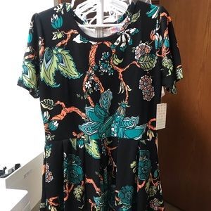 2XL Black LuLaRoe Amelia Dress